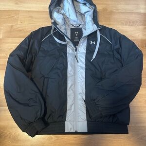 Under Armour Men's Performance Jacket in Black and Light Gray